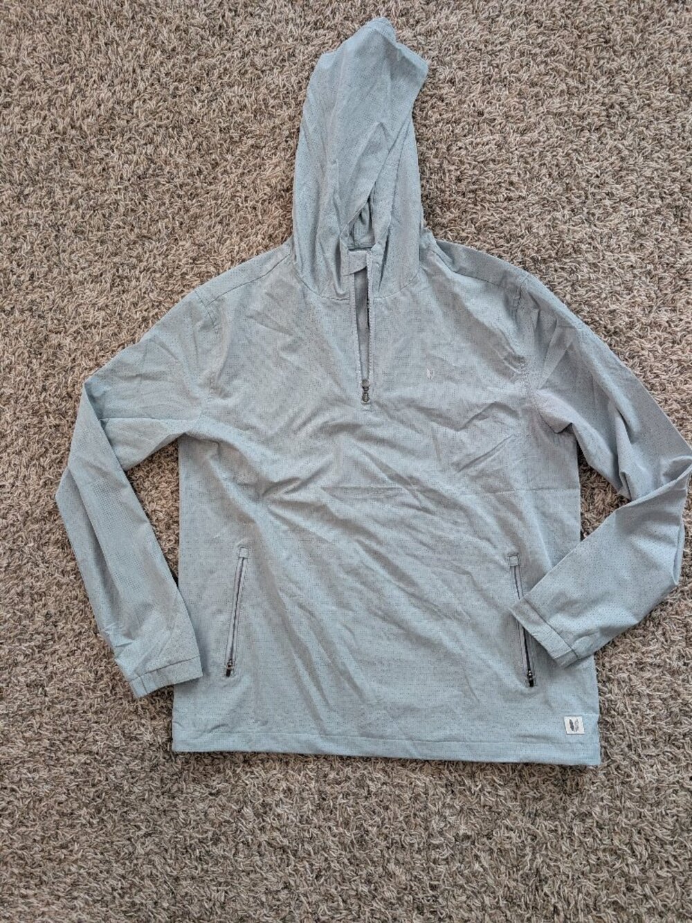 Linksoul Men's Boardwalker AC Jacket - Gray - 1/4 Zip Pullover - Medium